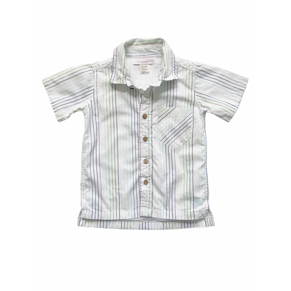 Well Dressed Wolf Party Stripe Shirt Size 3T